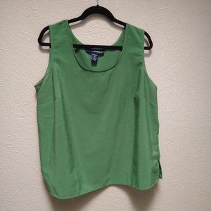 Green Plus Size 18W Tank Top
